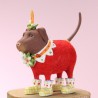 Krinkles – Lola Chocolate Lab Mini Ornaments