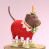 Krinkles – Lola Chocolate Lab Mini Ornaments